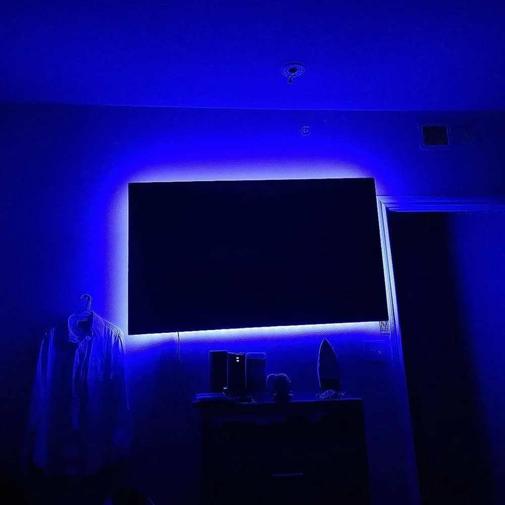 16.4ft Light for 45-75 Inch RGB TV Music Sync Bluetooth USB Powered for Bedroom